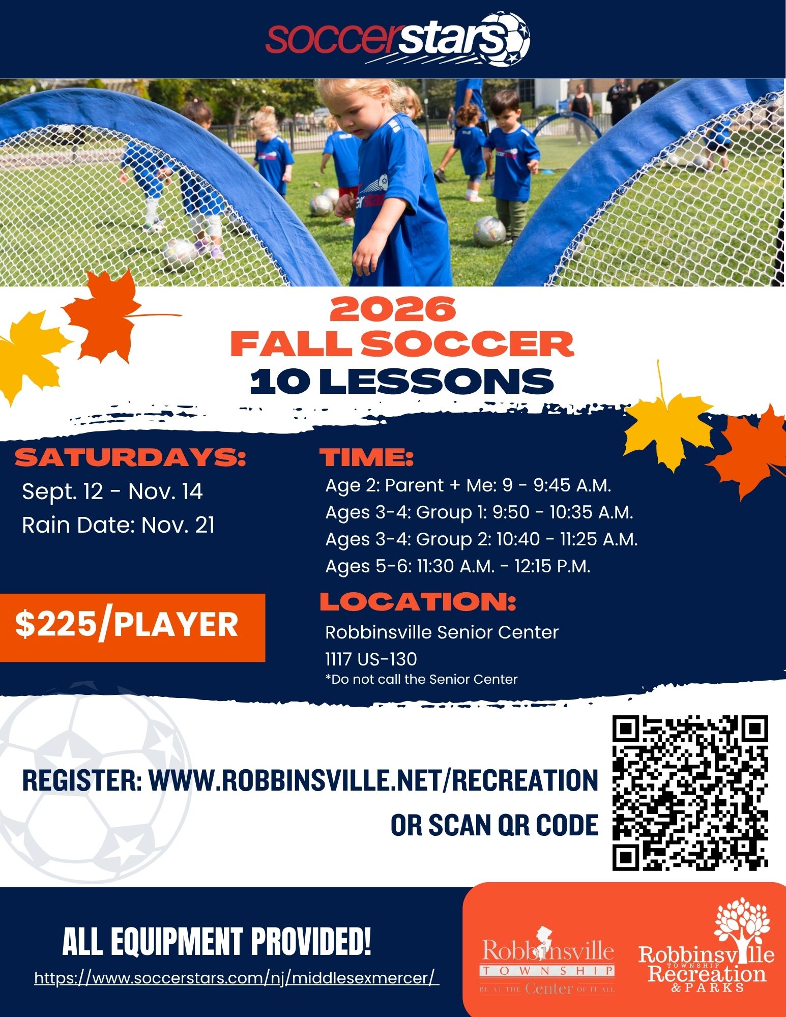 Soccer Stars Middlesex Mercer Facebook ad