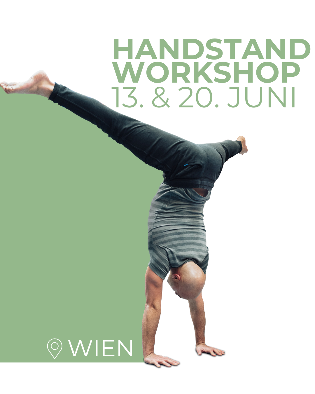 Dario Lo Voi Facebook ad: Handstand-Workshop in Wien, Technik, Balance & Kontrolle