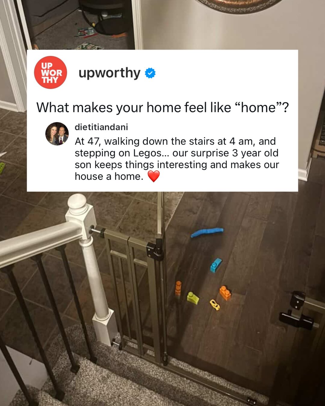 Upworthy Facebook ad: Home is where the heart is.