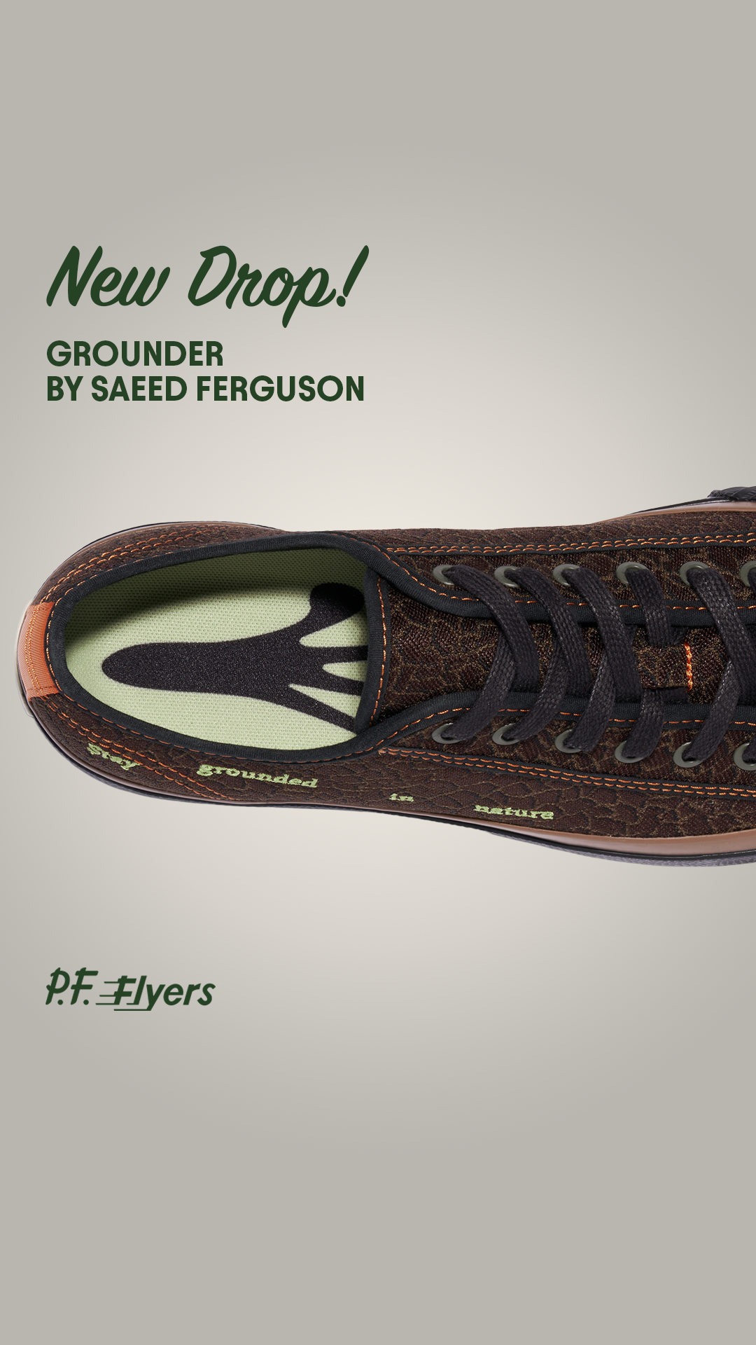 P.F. Flyers Facebook ad from May 17, 2026