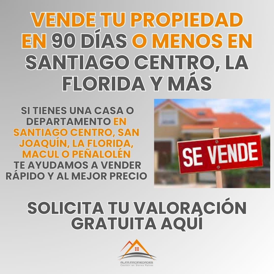 Alfa Propiedades Facebook ad: Vende en 90 días o menos >>
