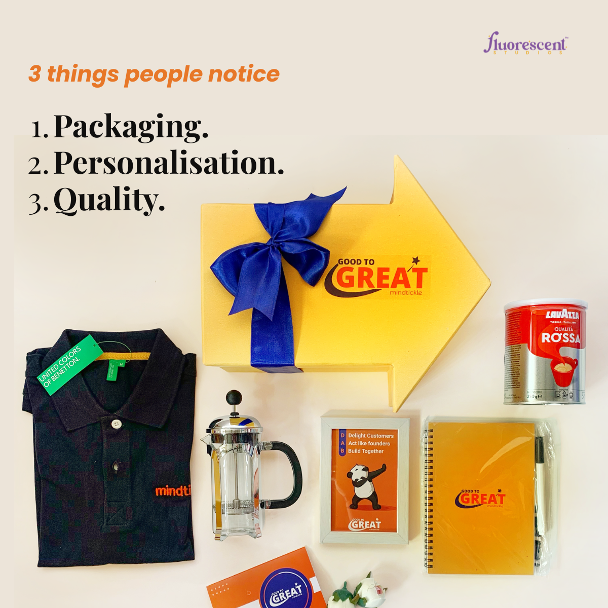 Fluorescent Studio Facebook ad: Luxury Gifts for Clients