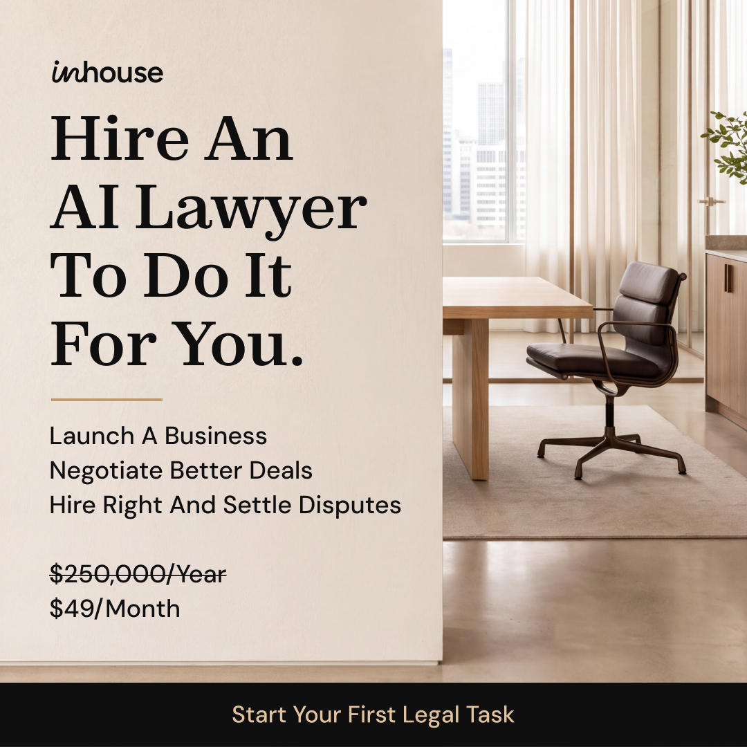 InHouse Facebook ad: Review Contracts in Seconds