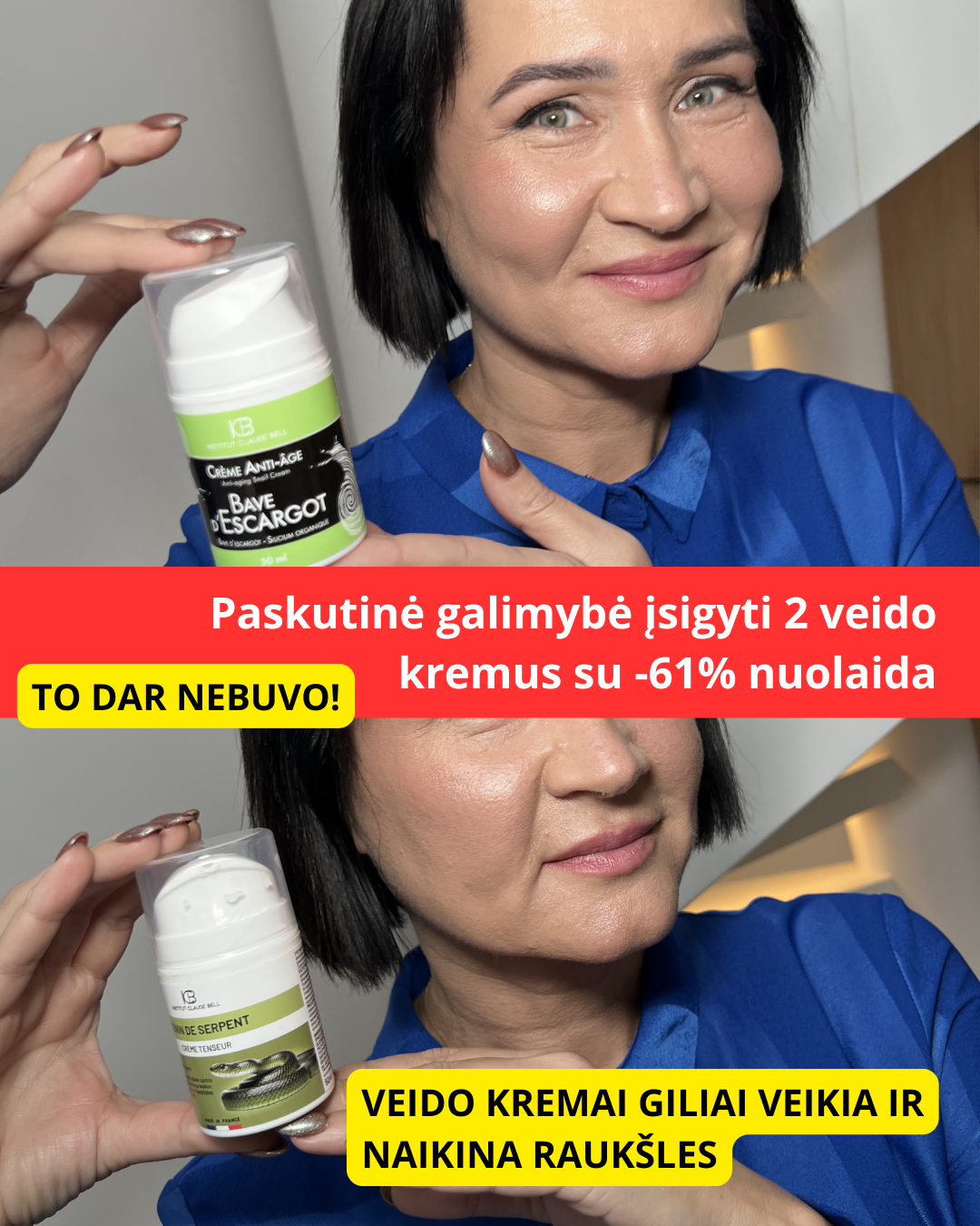 Harmony Plus Lietuva Facebook ad: Tinka visiems odos tipams!
