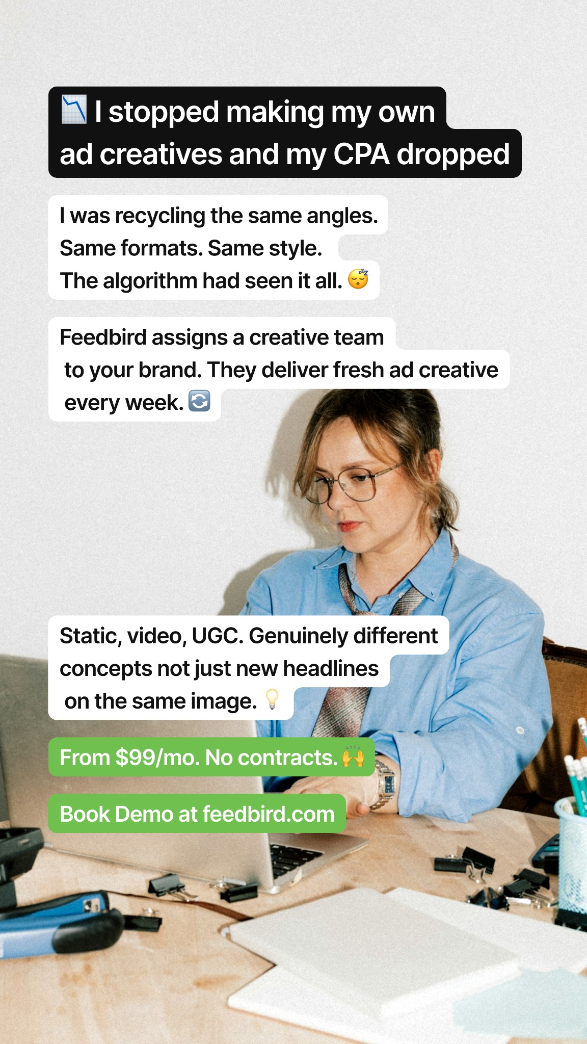 Feedbird Facebook ad
