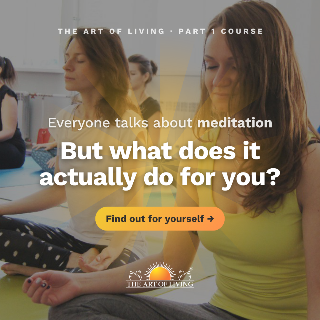 The Art of Living Facebook ad