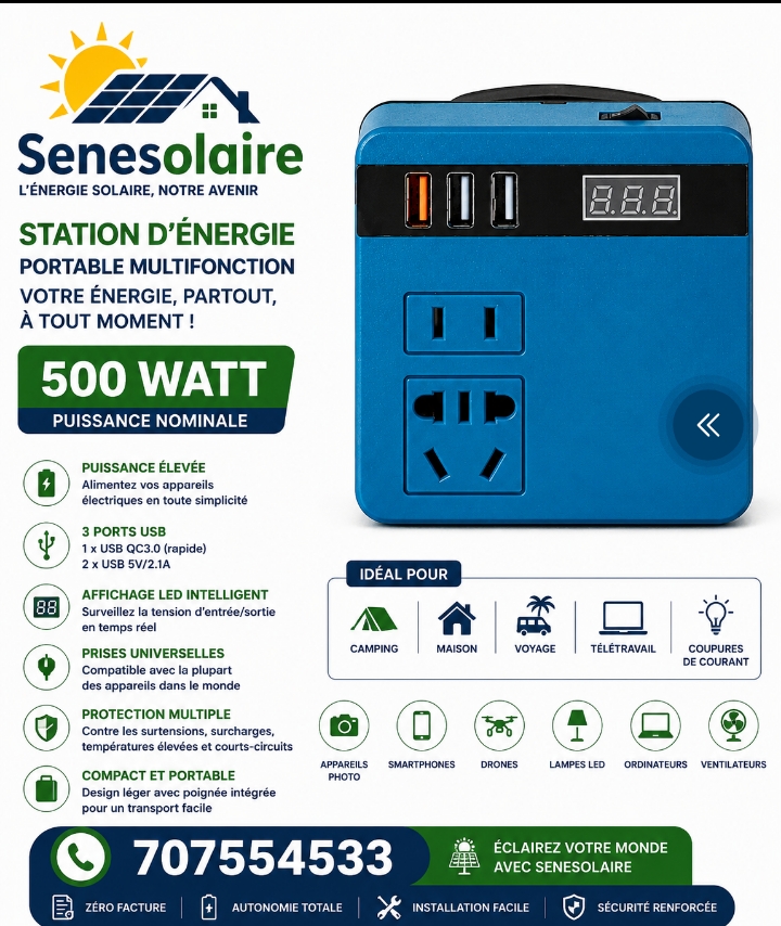 Senesolaire Facebook ad from May 22, 2026