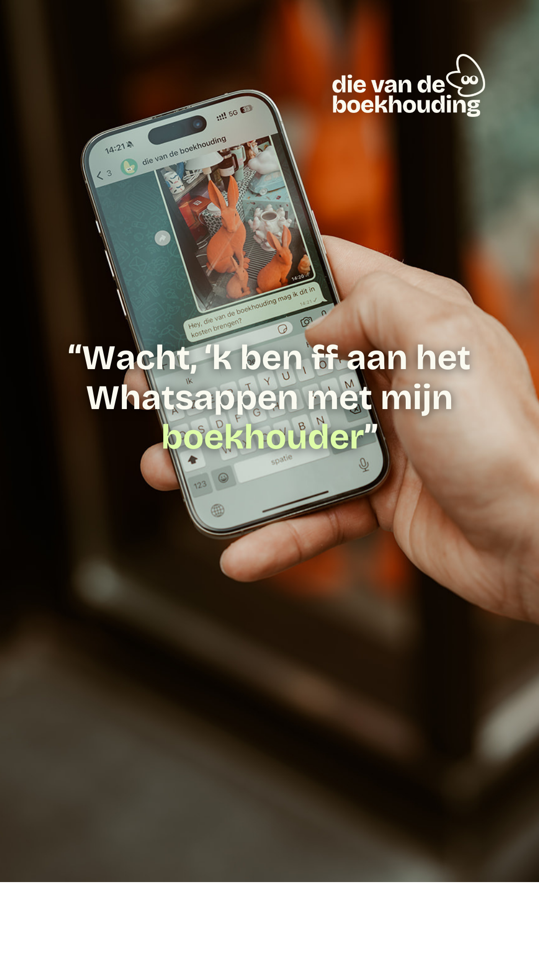 Die van de boekhouding Facebook ad