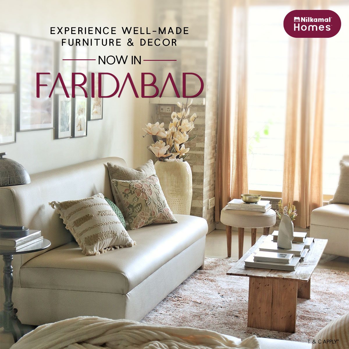 Nilkamal Homes Facebook ad: Faridabad, step into a new era of Luxury.