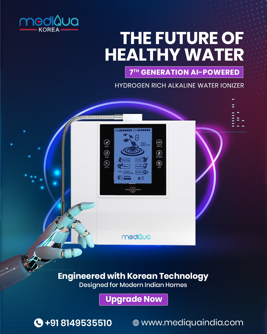 Mediqua India Facebook ad: Chat with us