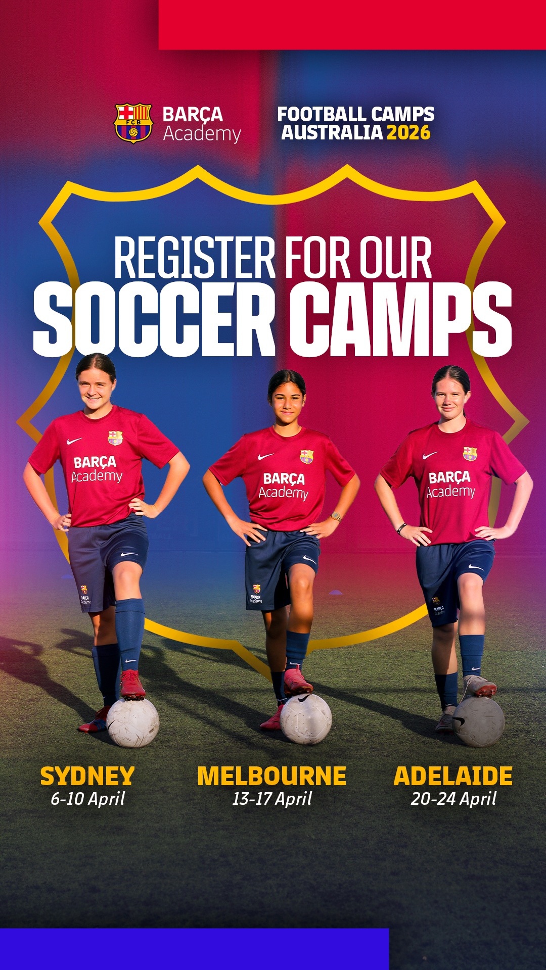 Barça Academy Australia & New Zealand Facebook ad