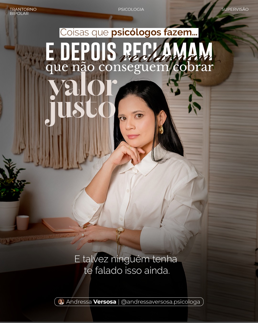 Andressa Versosa Psicóloga Facebook ad: E ai colega psi, vc está cometendo algum…