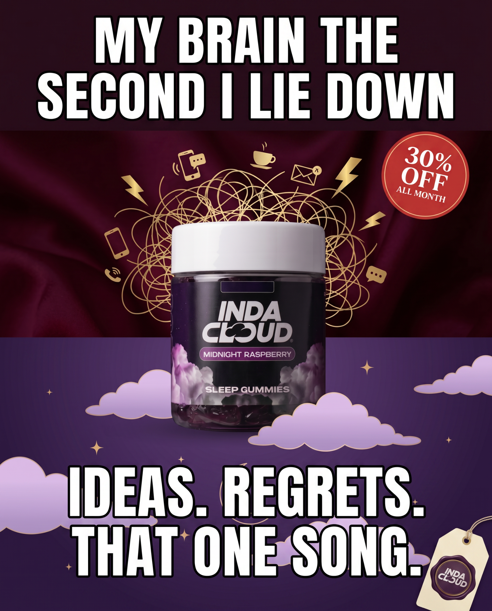 IndaGummies Facebook ad