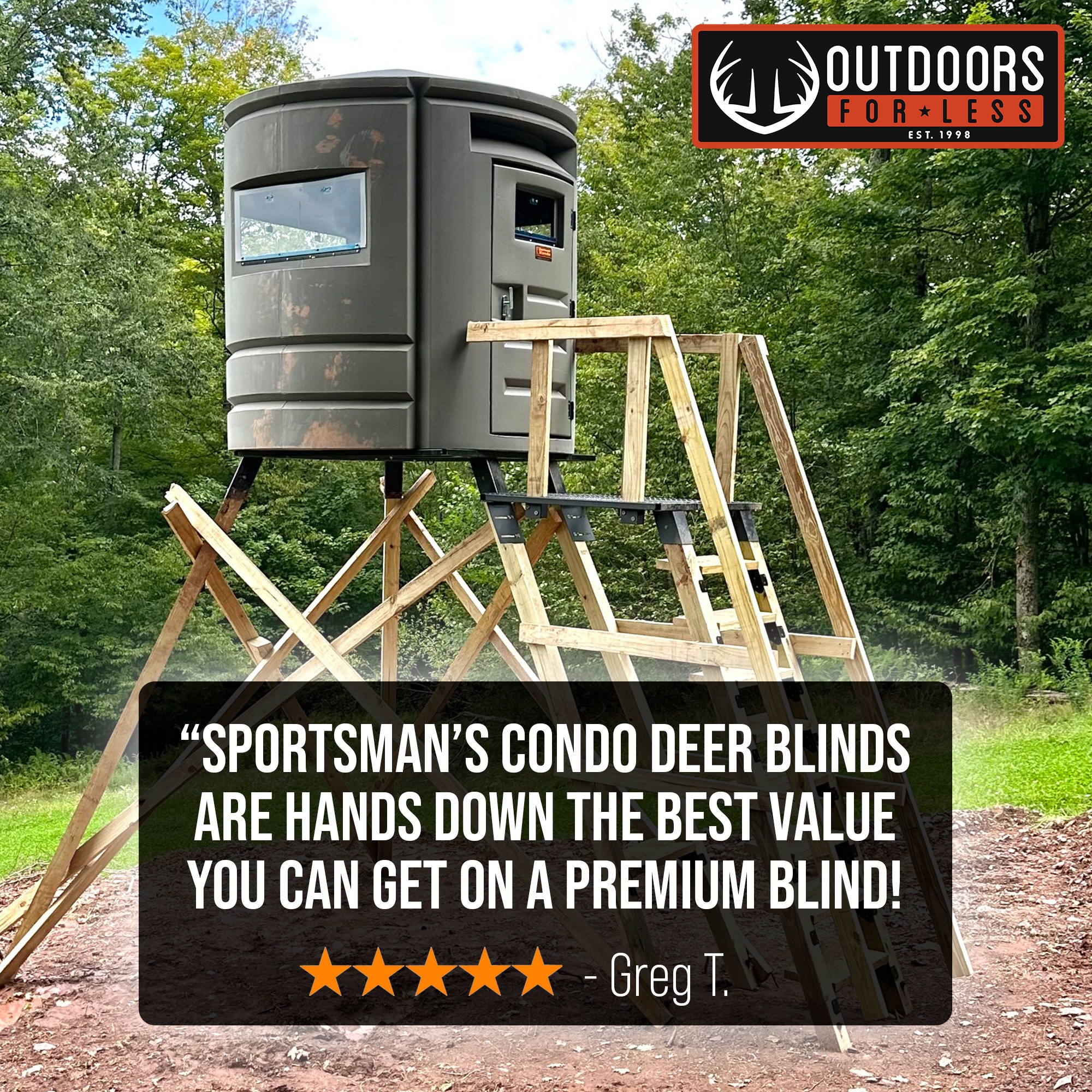 Outdoors For Less Facebook ad: Use Code: TRUST for $50 Off!