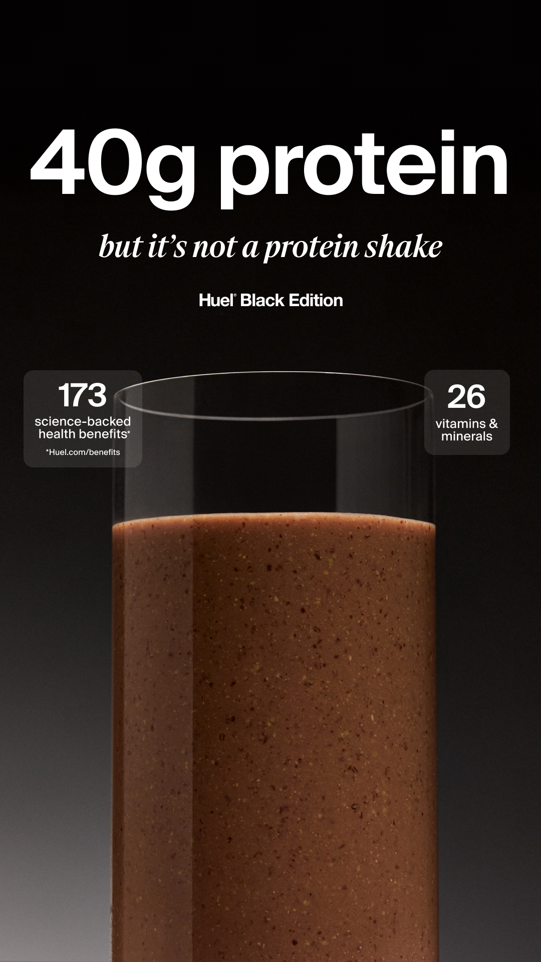 Huel Facebook ad