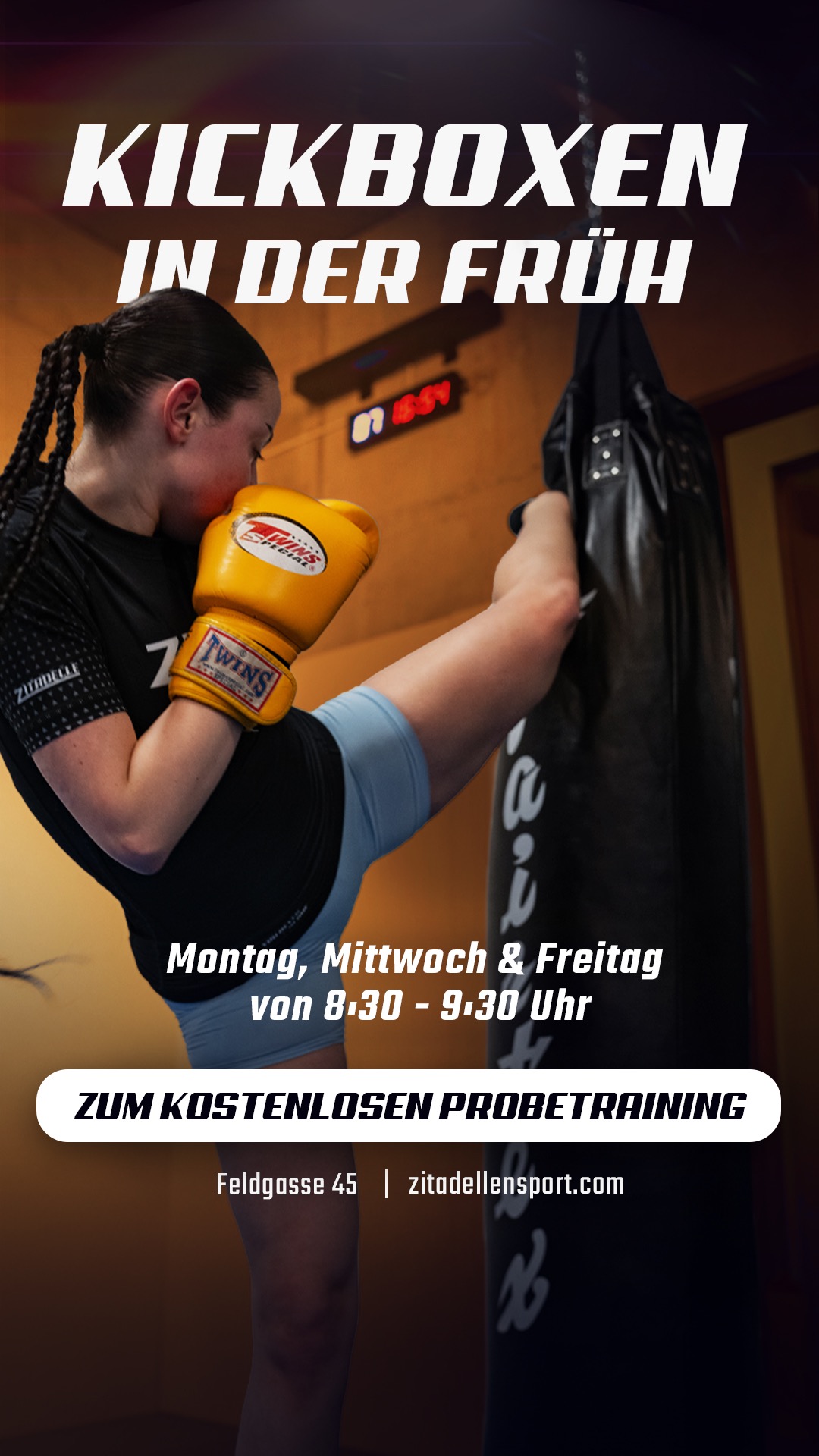 Zitadellen Sport Graz Facebook ad: Kostenloses Probetraining vereinbaren