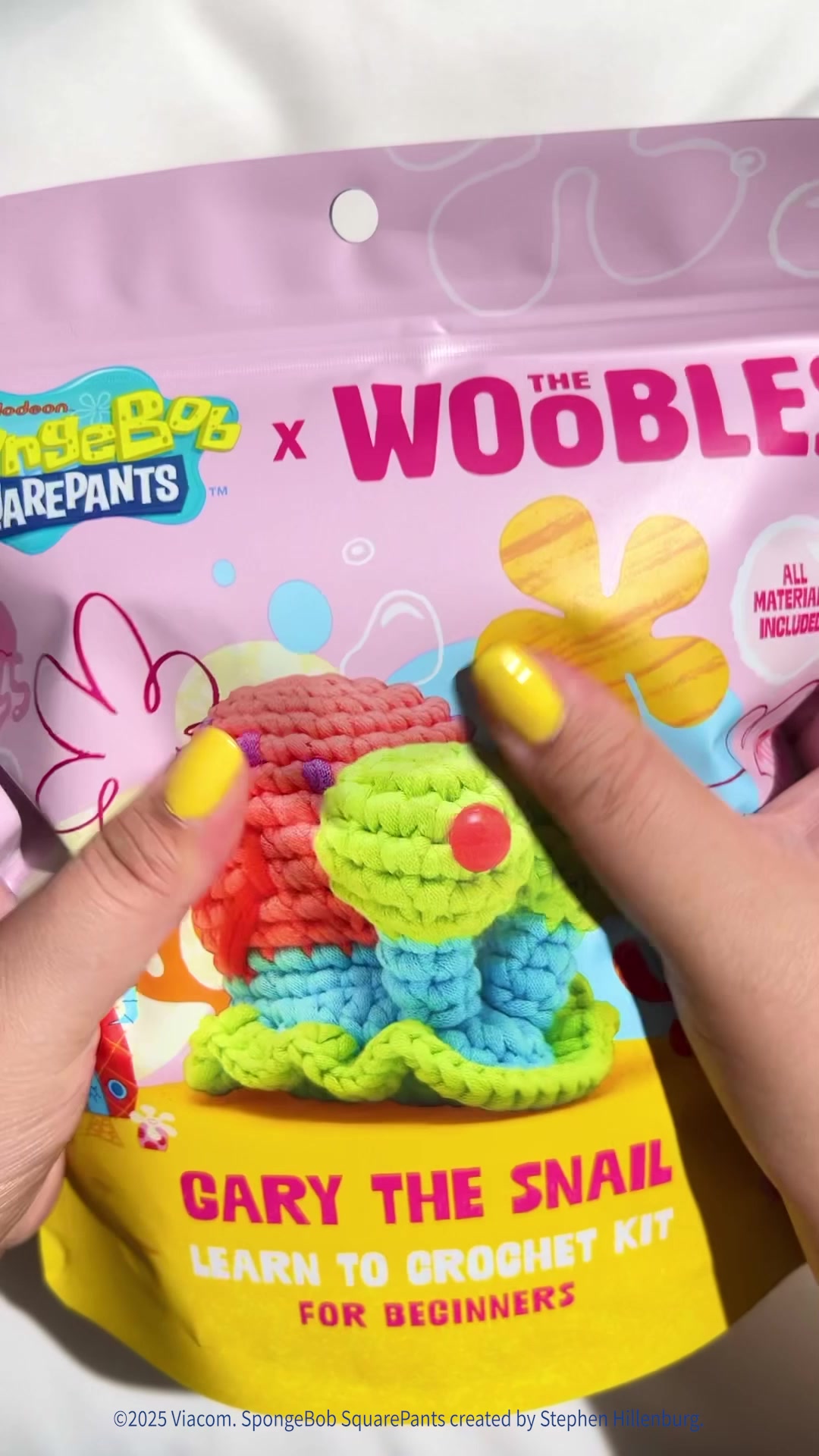 The Woobles Facebook ad: Crochet SpongeBob