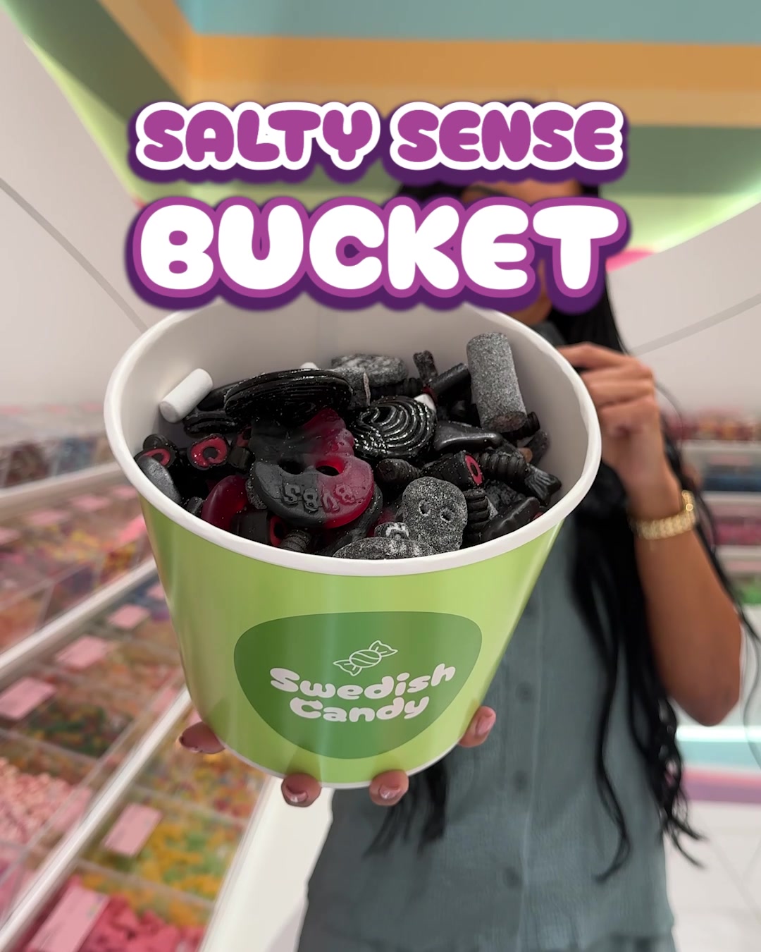 Swedish Candy UAE Facebook ad: The ultimate salty licorice bucket