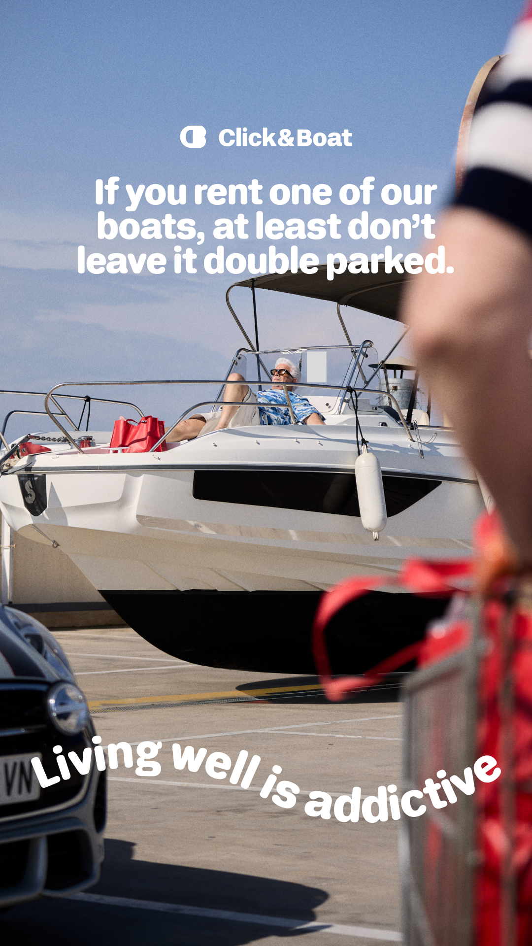 Click&Boat Facebook ad