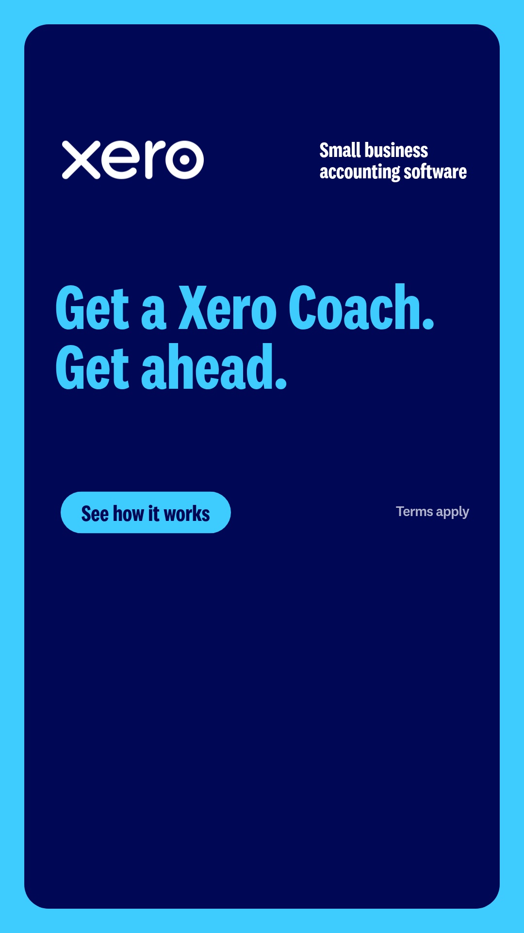 Xero Facebook ad