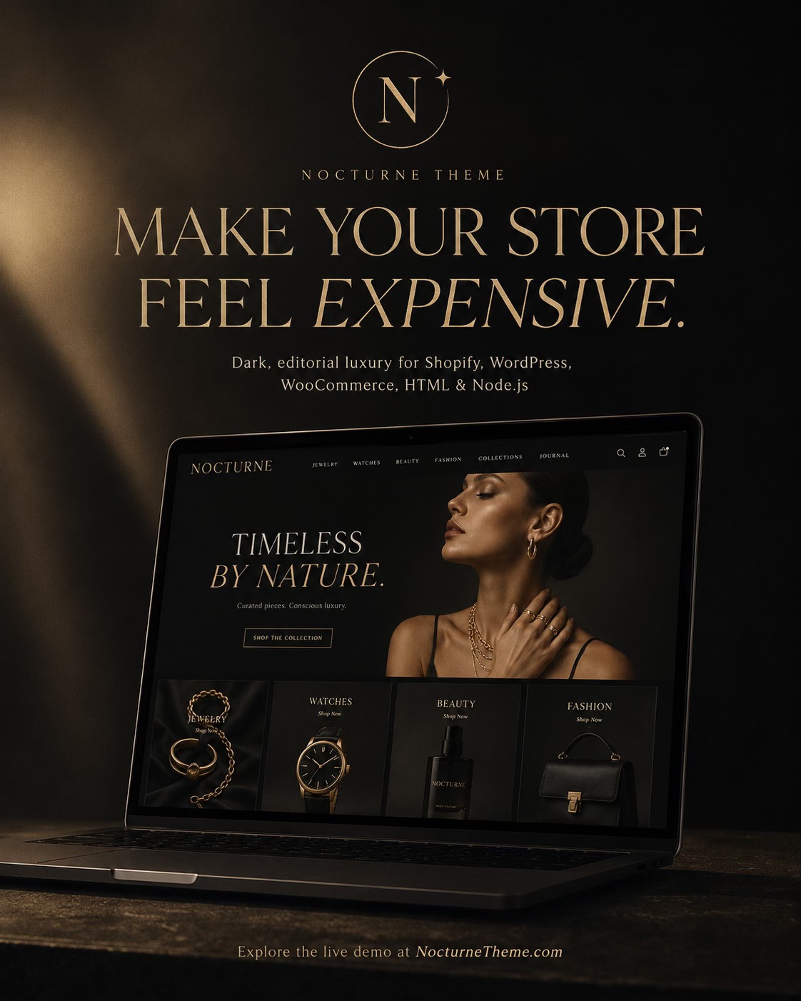 Nocturne Luxury Theme Facebook ad