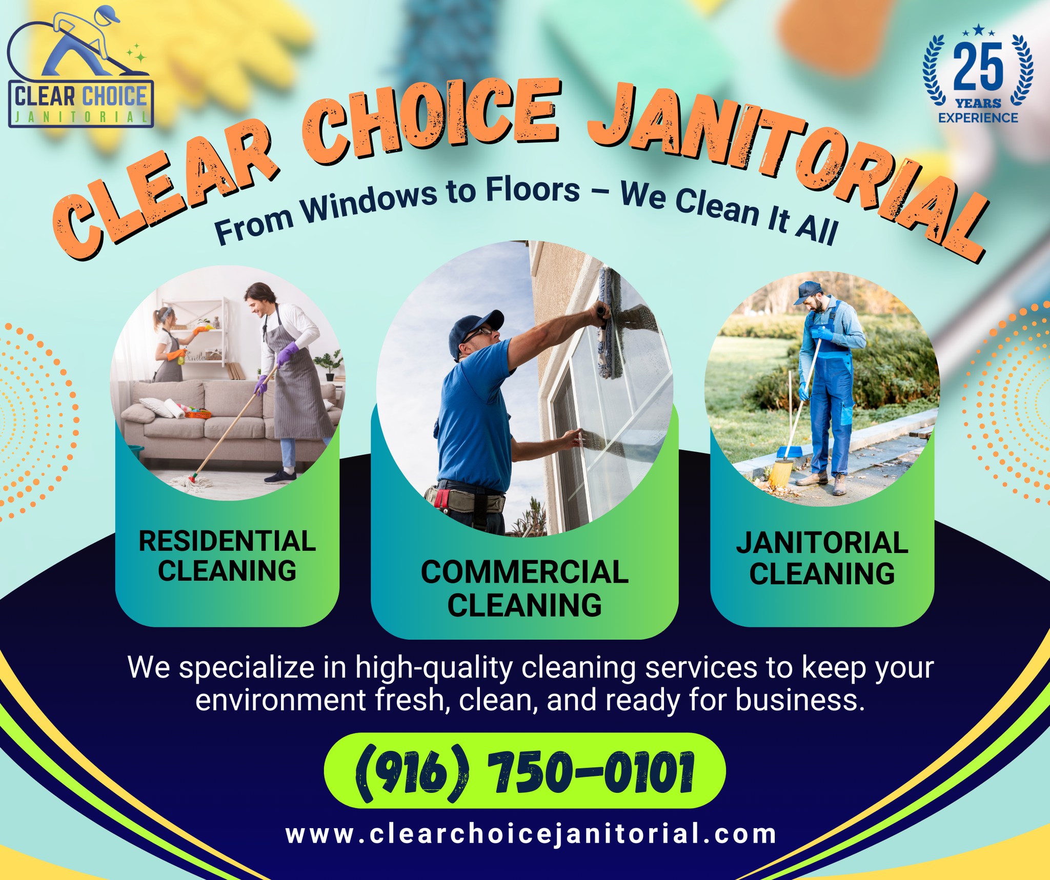 Clear Choice Janitorial, Inc. Facebook ad