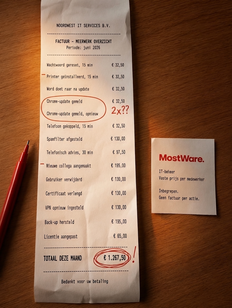 MostWare Facebook ad: Buiten scope bestaat hier niet.