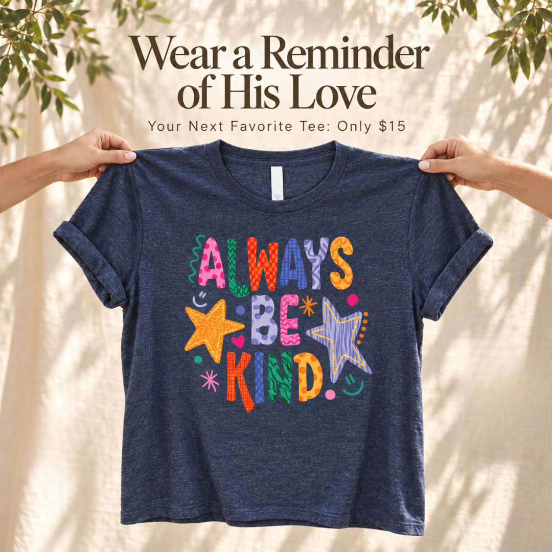 Love in Faith Facebook ad: Christian Tees Starting at $15!