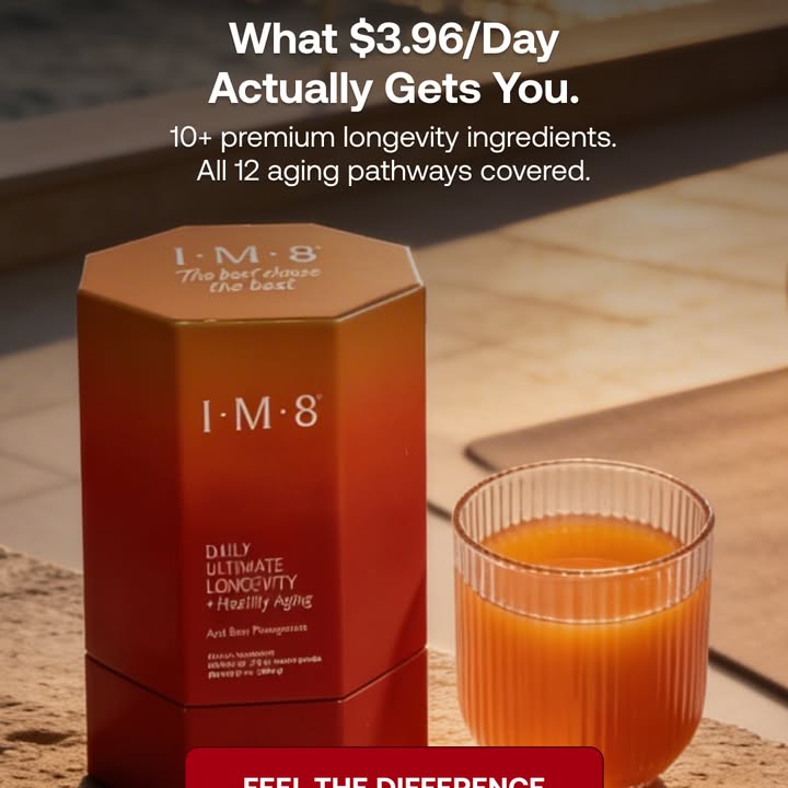 IM8 Global Facebook ad: Longevity Starts at the Cellular Level