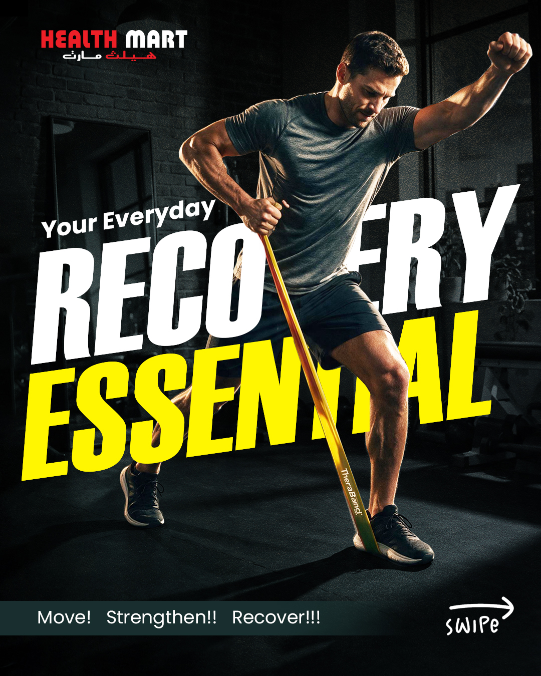 HealthMart UAE Facebook ad: Move better. Get stronger.