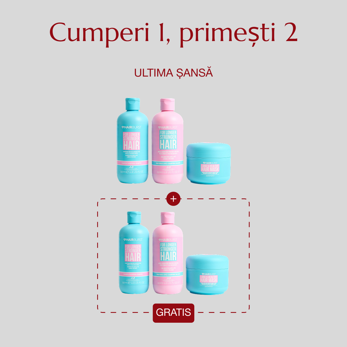 Hairburst Romania Facebook ad