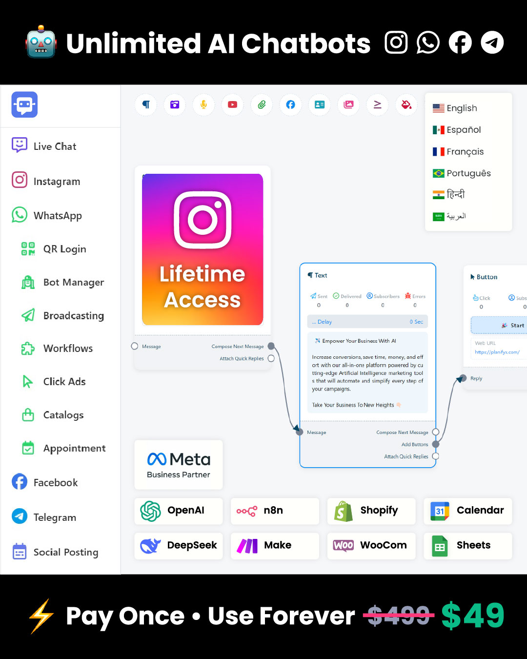 Planify X Facebook ad
