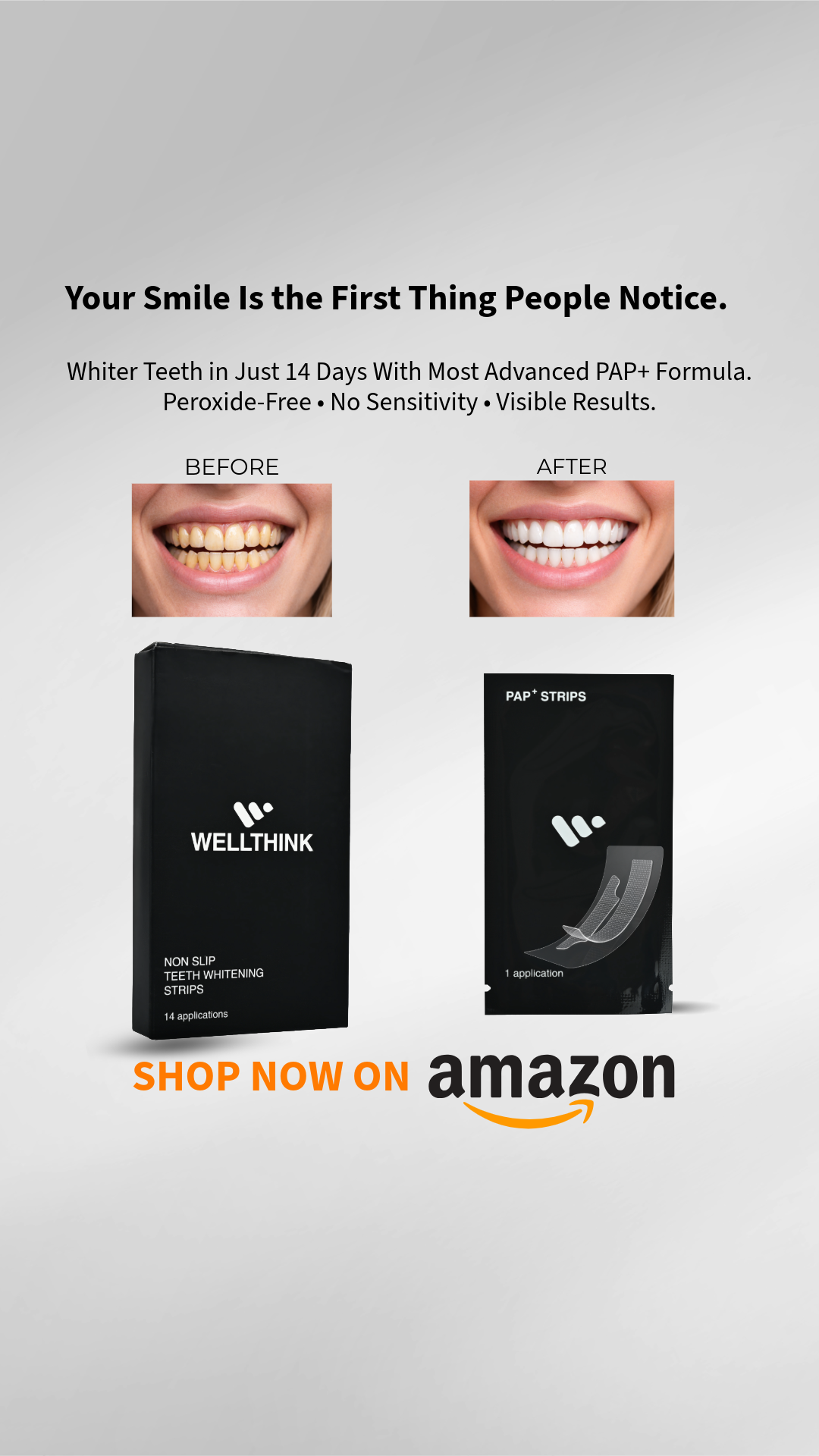 Wellthink.in Facebook ad: Peroxide-Free Whitening