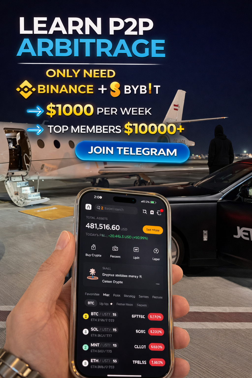 Crypto Arbitrage Hub Facebook ad: Get Free Access Today
