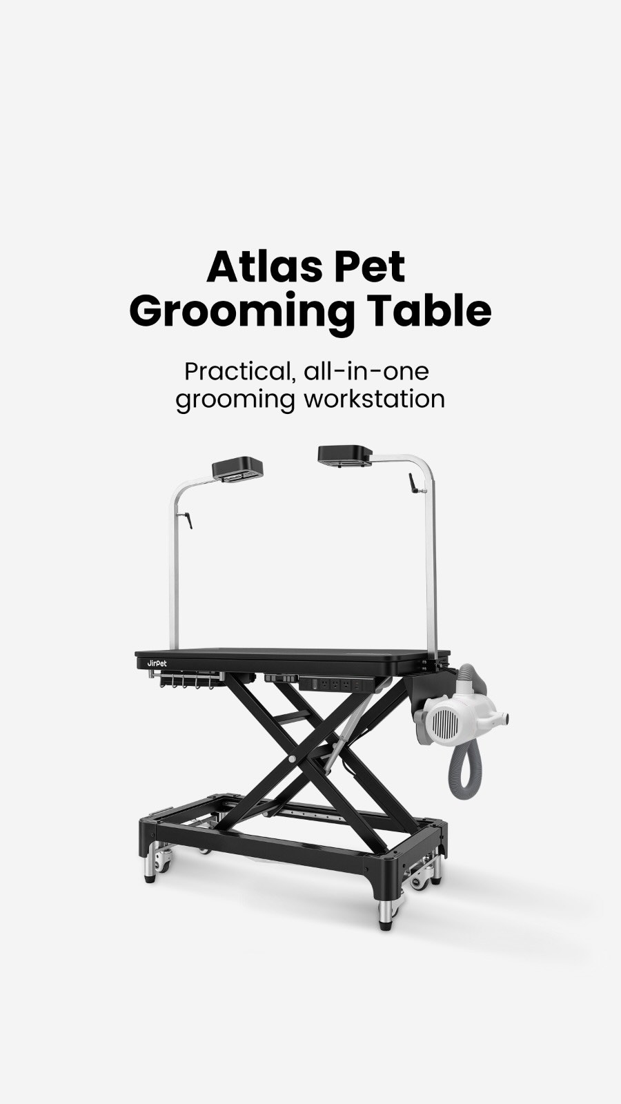 JirpetOfficial Facebook ad: 46 Premium Professional Pet Grooming Table with Top Light…