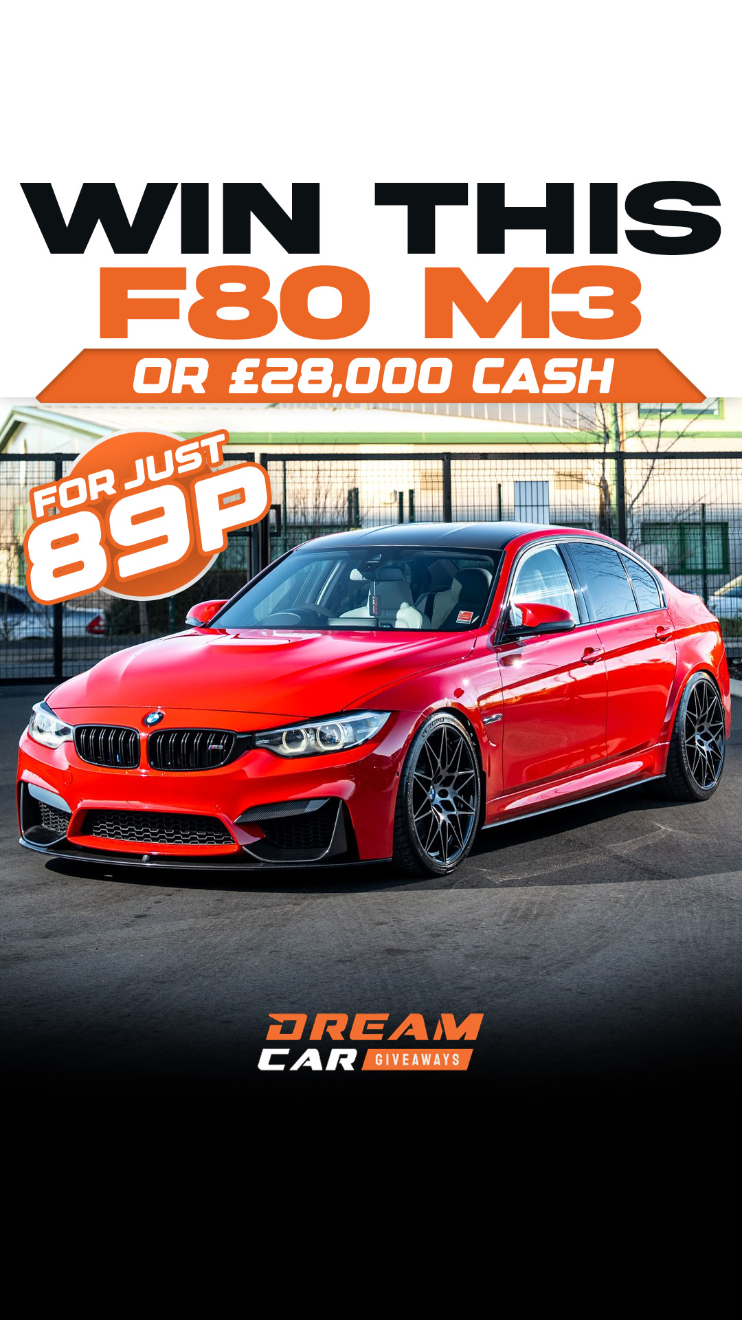 Dream Car Giveaways Facebook ad