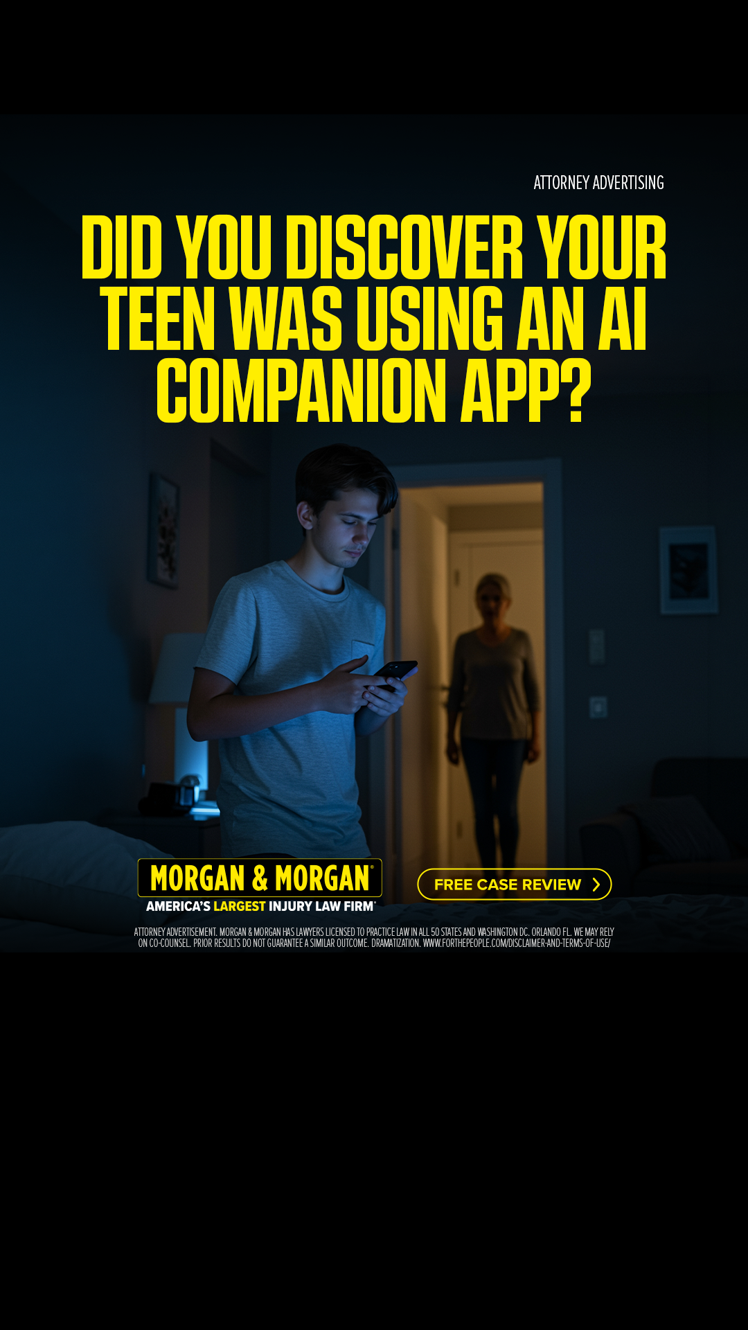 Morgan & Morgan Facebook ad