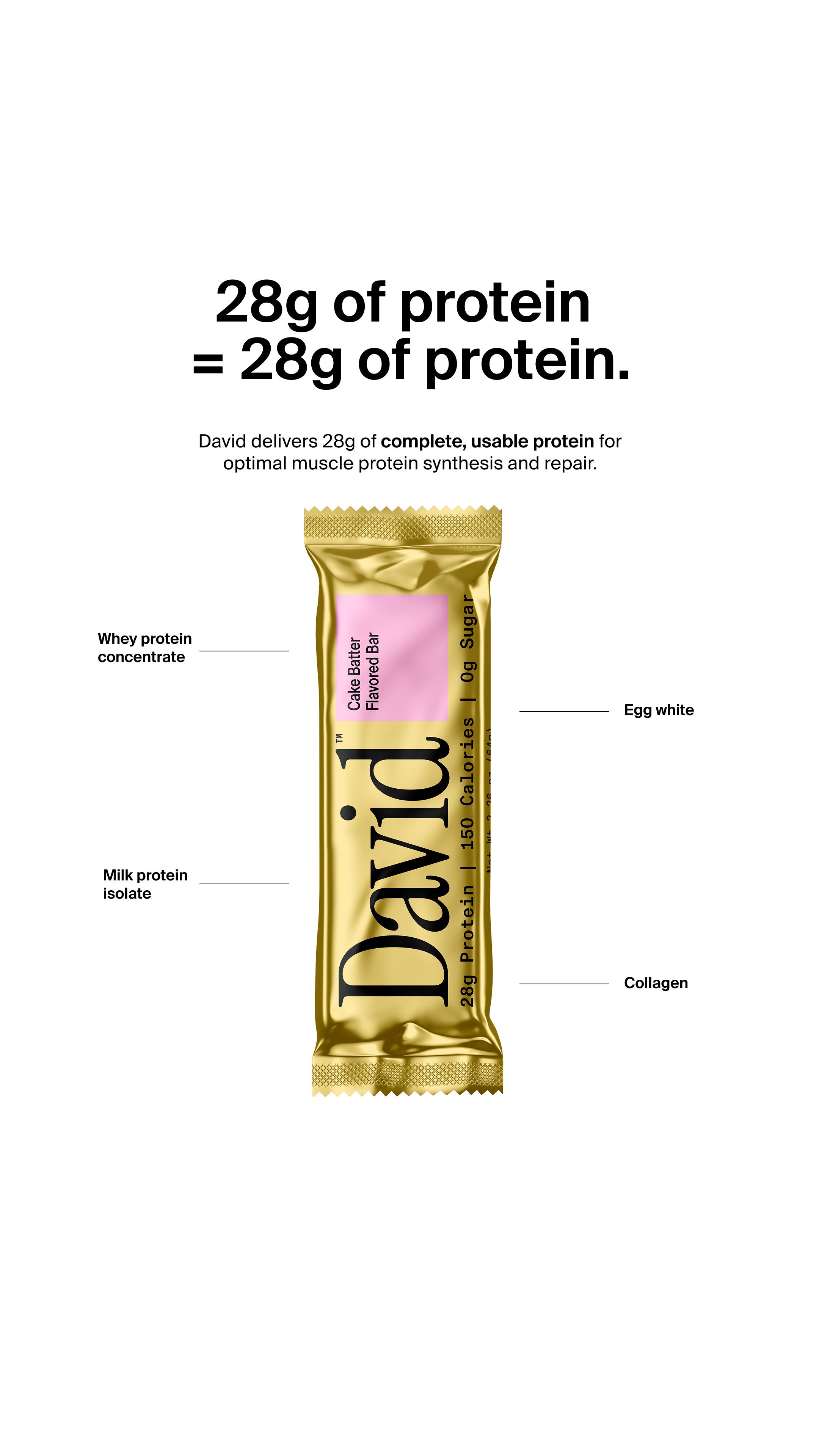 David Protein Facebook ad