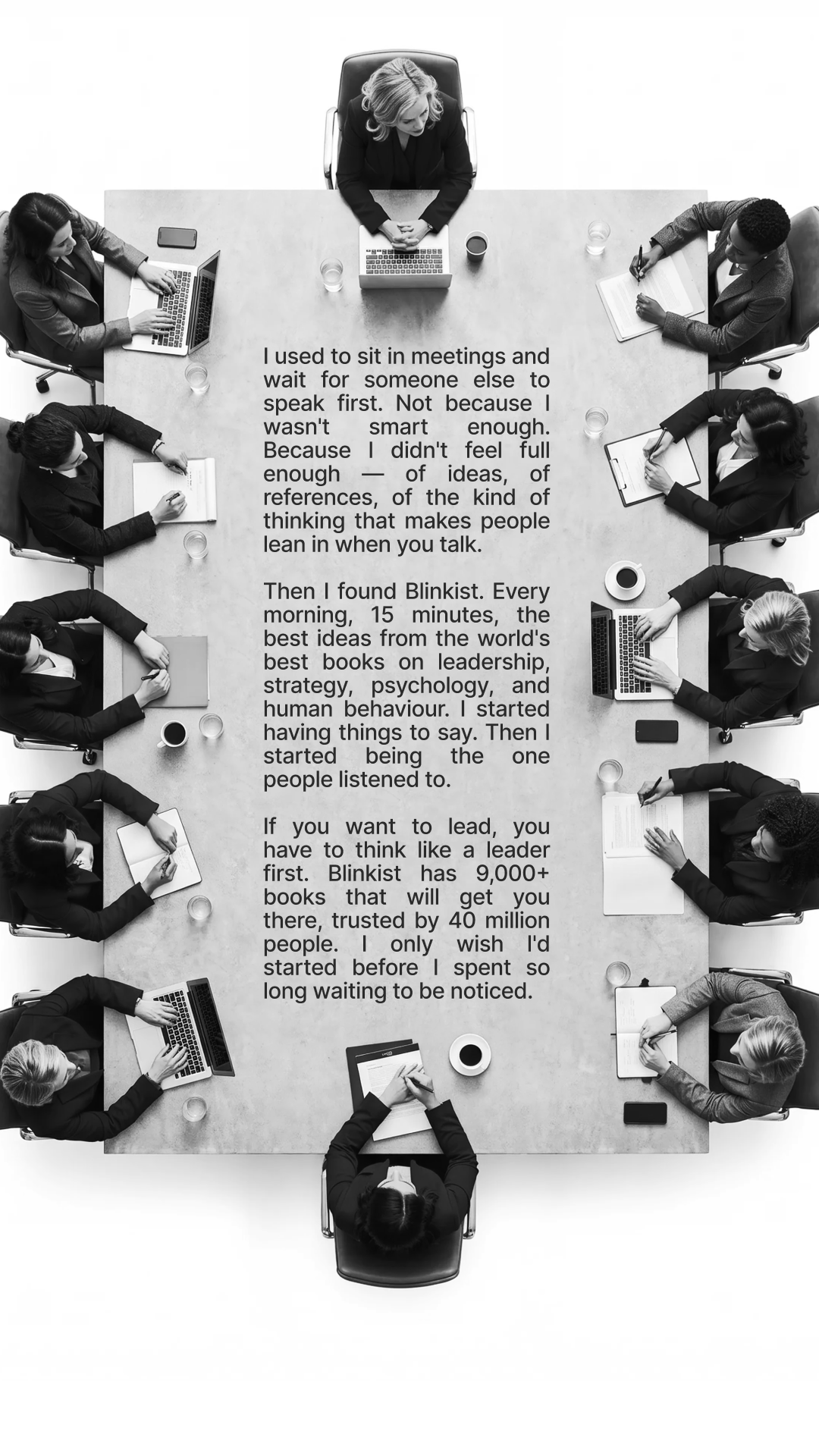 Blinkist Facebook ad