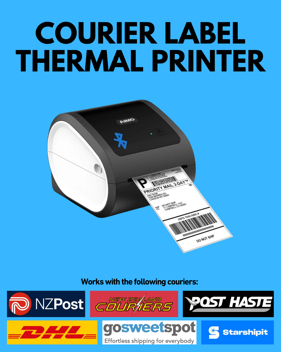 Computer Food Facebook ad: Aimo 6XL Thermal Label Printer