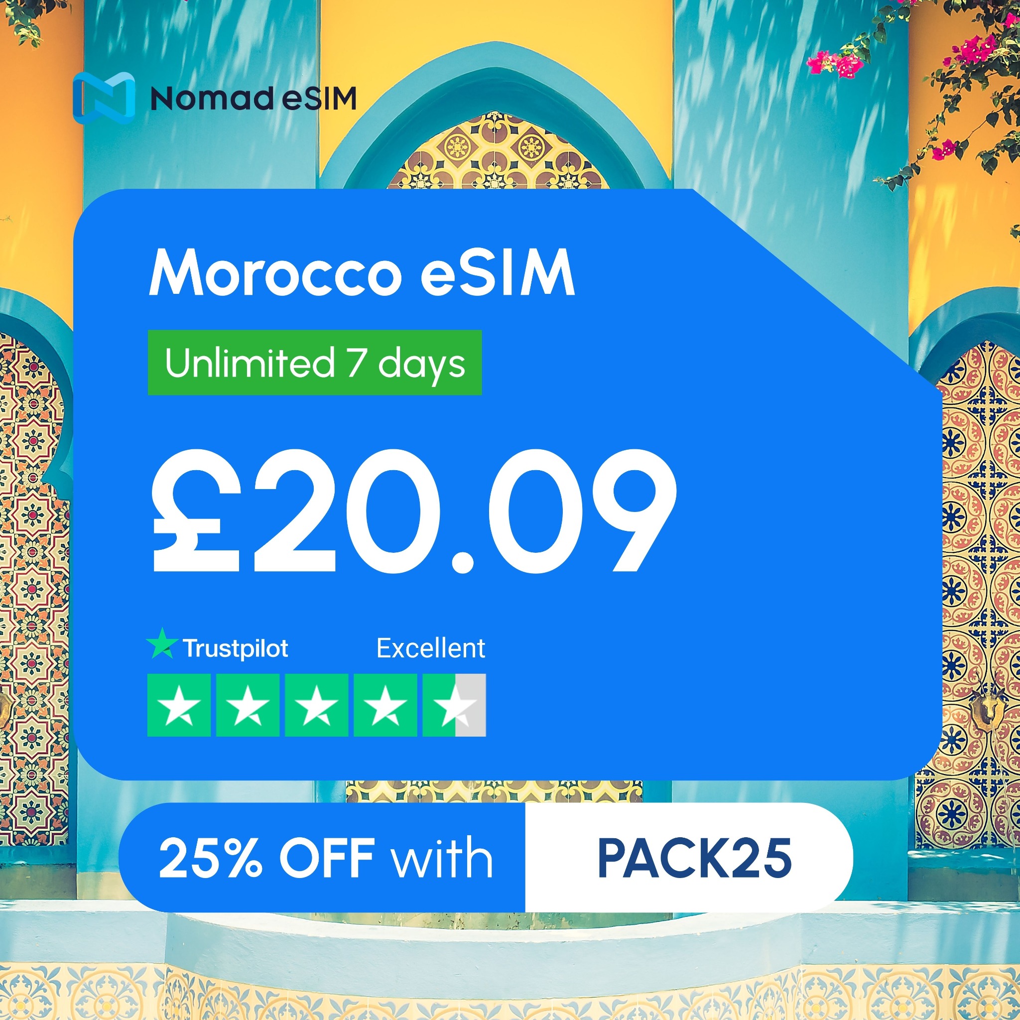 Nomad Esim Facebook ad
