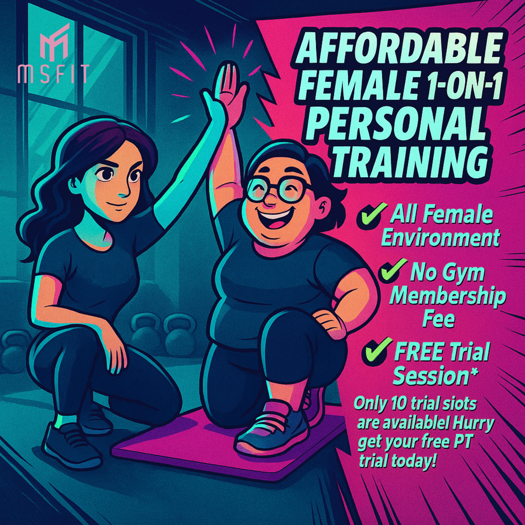 MSFIT Personal Training Facebook ad