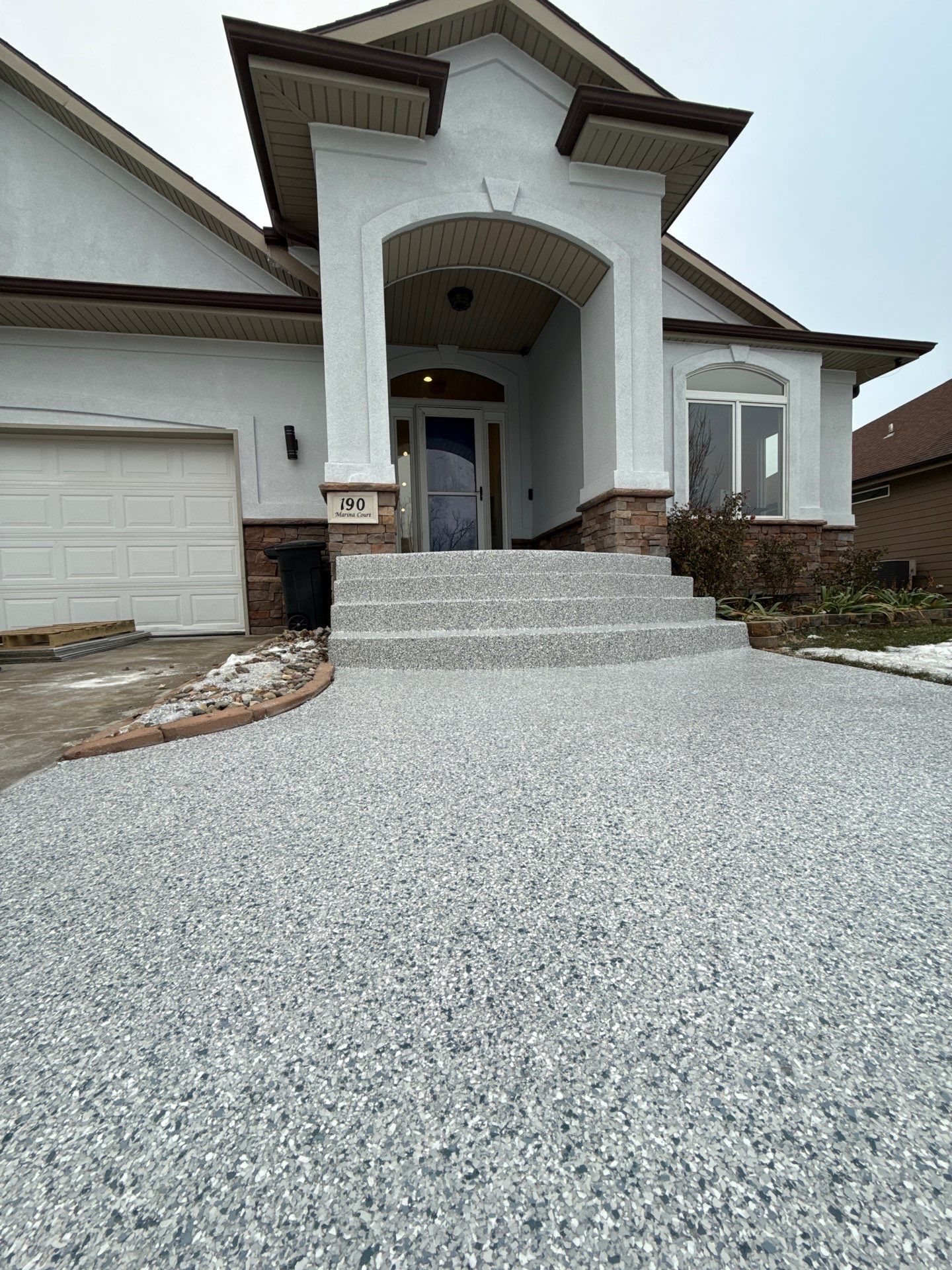 Midwest Concrete Coatings Facebook ad: Thinking about upgrading your concrete this Spring?