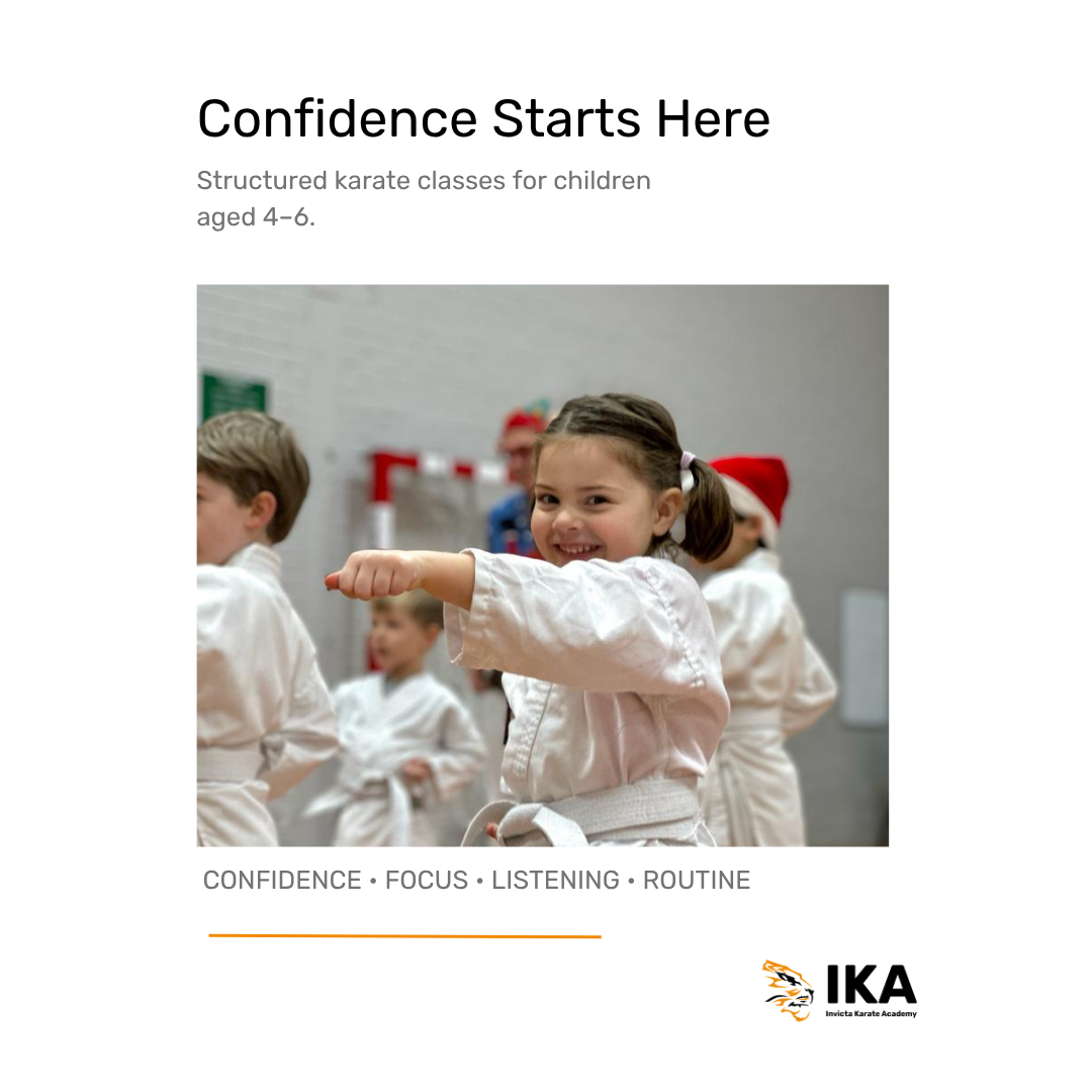 Invicta Karate Academy Facebook ad: Looking for an activity that builds confidence, focus…