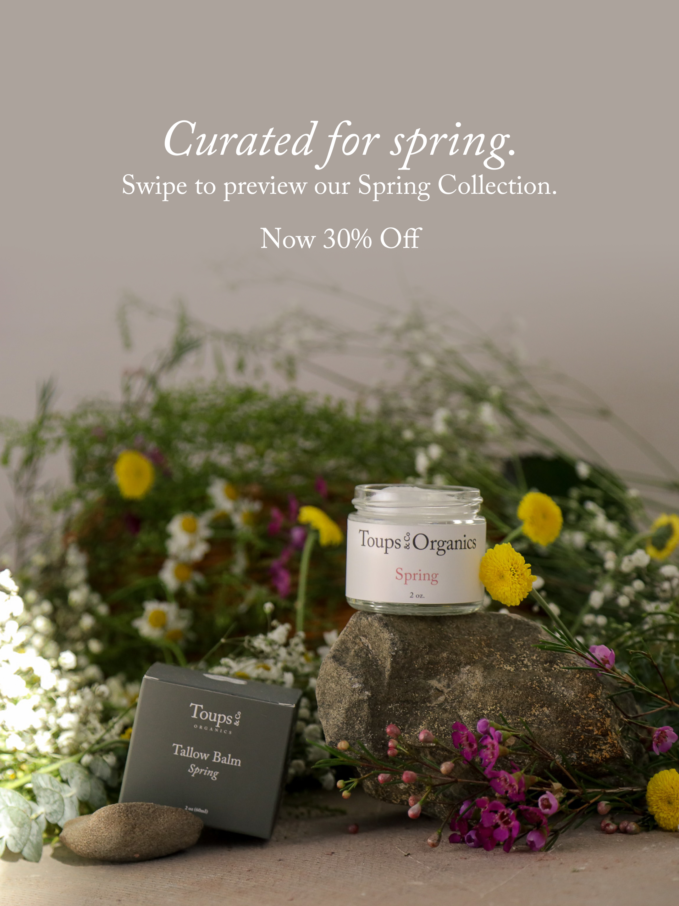 Toups and Co Organics Facebook ad
