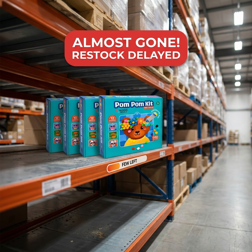Sensory toys Facebook ad: Last Chance: 30% OFF Pom Pom Kit