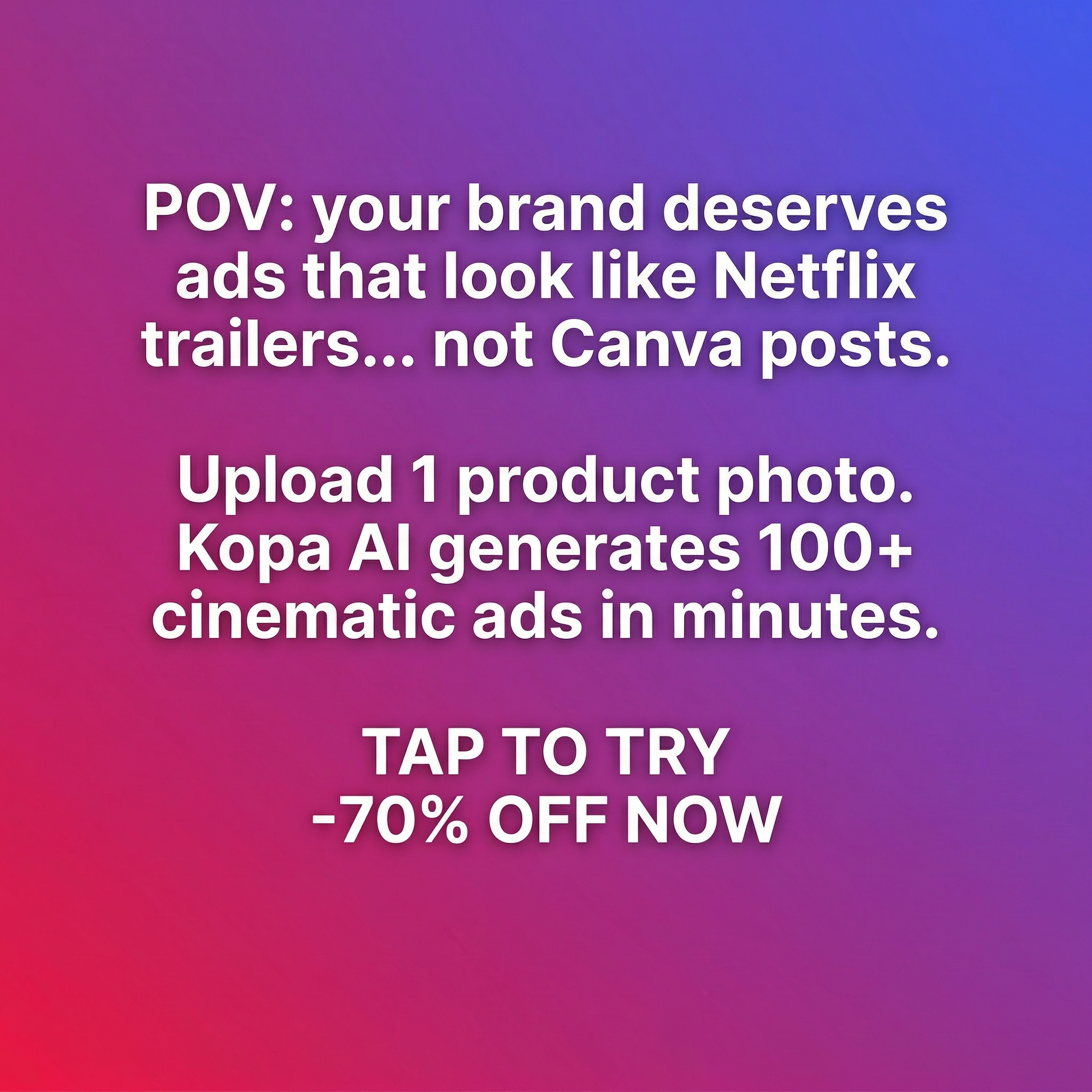 kopa.ai Facebook ad