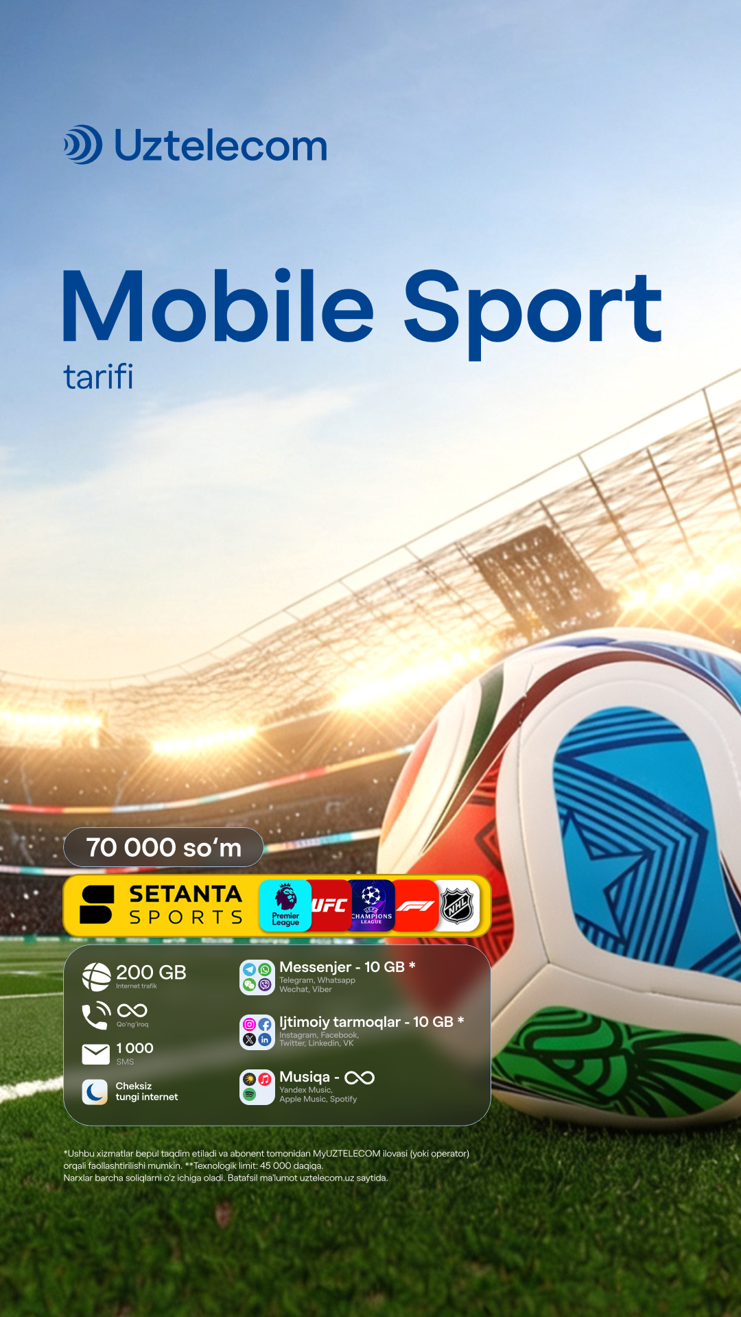 UZTELECOM Facebook ad from May 18, 2026