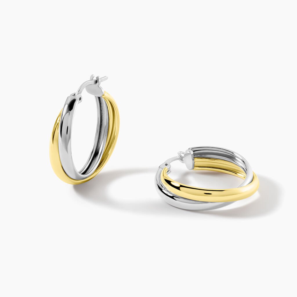 Histoire d'Or Facebook ad: Créoles Mix and Match Argent Histoire d'Or