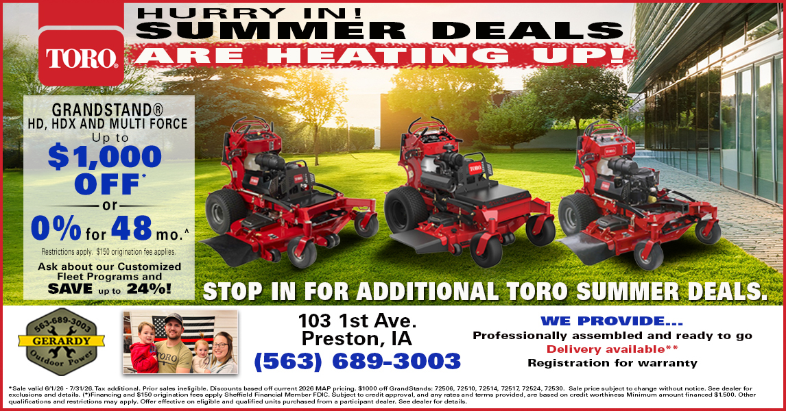 Gerardy Outdoor Power Facebook ad from May 30, 2026